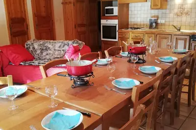 Appartement dans très beau chalet à 20 m des commerces et  téléski