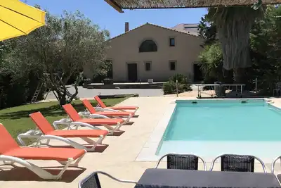 Image de Entre Perpignan et les plages : Grande maison avec piscine privée et Jardin
