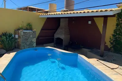 Image de Belle maison de plage avec piscine et un bar, un barbecue 250m de la mer