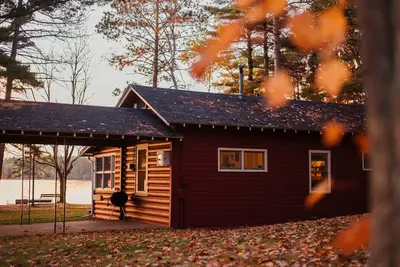 Image de Cabine Beachview acceptant les animaux de compagnie avec kayaks + feu de camp Ă Alderwood Resort
