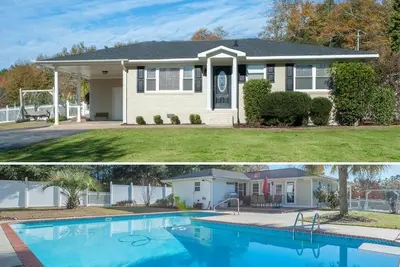 Image de Maison de campagne privée avec piscine