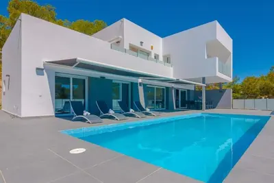 Image de Location de villa Magraner, pour 8 pax et vue sur la mer