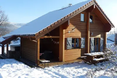 Image de Chalet avec Spa et Piscine, Haute Vosges, esprit cocooning à la  montagne