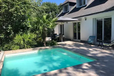 Image de La Villa Oasis, piscine, axe Rennes/Nantes