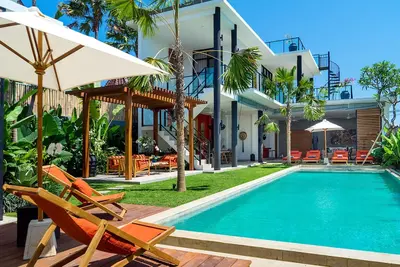 Incroyable, villa de 3 chambres, emplacement sur la plage, Canggu '