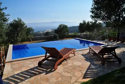 Image de Maison de vacances in Bol avec vue mer, terrasse, Climatisation, Wifi (120-1)