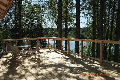 Image de Belle cabine avec vue sur la rivière Kasilof - Accès au quai privé