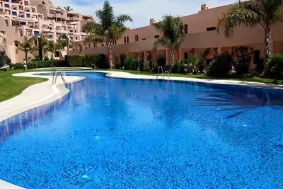 Image de 700m moderne de la plage dans l'appartement Marina de la Torre, Mojacar Playa