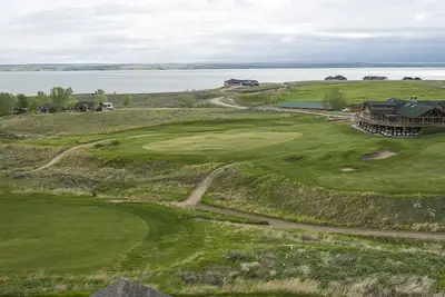 Image de Lake Mac House sur le 18e trou du Bayside Golf Club