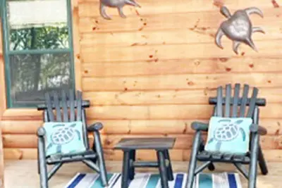 Image de Glacier Lake Log Cabin à 30 minutes au nord de Wisconsin Dells