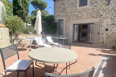 Image de Grande Terrasse Avec Vue Unique Chainti Nourriture Et Boisson Valley