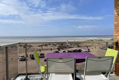 Fort-Mahon-Plage: Studio balcon, équipements complets, parking privé