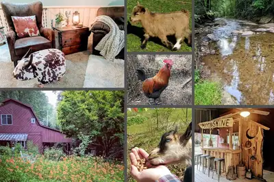 Image de Rivière + bain à remous + foyer | Rare Experience Maison Grange | Call Inn de la rivière