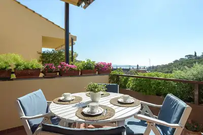Porto Ercole - Terrasse vue sur la mer