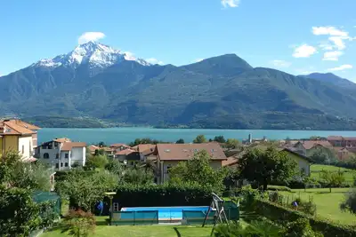 Terrasse avec vue imprenable sur le lac