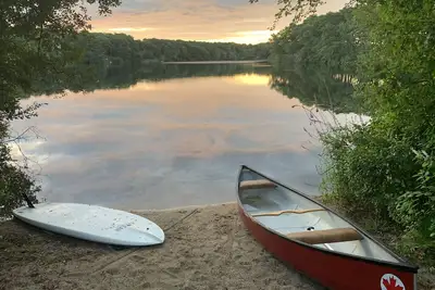 Image de La nature abonde, composé rare de morue de cape de faune de bord de mer de famille à Osterville