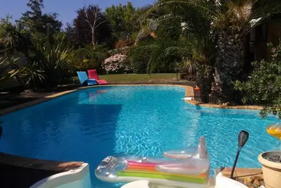 promo  semaines   6 juillet au 20 juillet Biscarrosse jolie maison  piscine