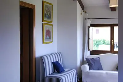 Image de Appartement dans une maison de vacances avec piscine, Wifi, vue panoramique, près de San Gimignano