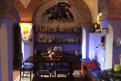 Image de Dans la maison siennoise du Chianti dans un ancien village avec piscine et court de tennis