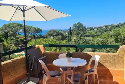 Image de Gigaro - Mazet climatisé avec vue mer