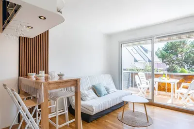 Image de Studio cabine proche plage avec balcon sud, Wifi, et parking - Carnac