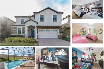 Image de Villa de luxe sur le thème de 9 chambres, piscine privée / Spa / jeu amusant, 15 lits, Disney à proximité