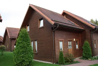 Image de chalet en bois confortable dans le Harz, 2 chambres, 2 salles de bains, 6 pers