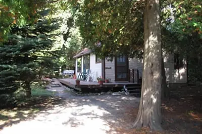 Image de Regarder les couchers de soleil incroyables Door County de portique de Hickory!