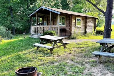 Image de Cabine-lit 2, pas de salle de bain, accès au pavillon de douche
