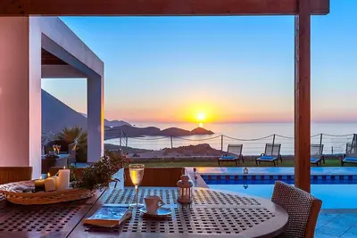 Ocean Villas de luxe, 3 chambres vue mer Villas, 1000 mètres d'une plage de sable