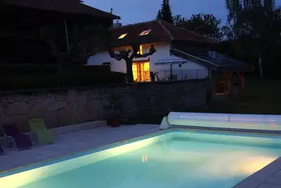Image de Maison de caractère, vue panoramique sur les Pyrénées, Piscine 10x5, Adults only