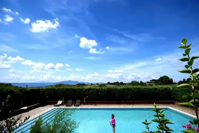 Image de Appartement avec vue fantastique sur le terrain de la ferme biologique