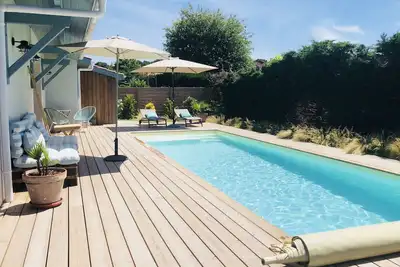 Image de Belle maison sur le Bassin d’Arcachon avec piscine privée