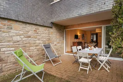 Image de Appartement cosy 2 pièces, 5 pers, à 250m plage, terrasse et jardin, garage inclus, Carnac