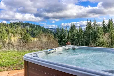 Image de Chalet de montagne sur 5 acres w / bain à remous privé et le mont. Vue du capot - 2 chiens Ok!