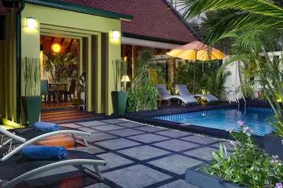 Image de Villa de 1 lit de style tropical avec piscine et enveloppe autour de Lotus Pond et transfert gratuit