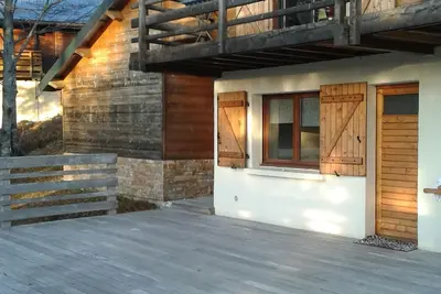appartement dans chalet montagne (mourtis)