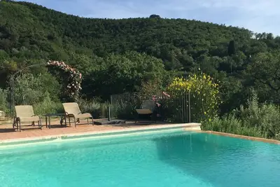 Image de Maison de luxe 3 chambres piscine à débordement salée Ac Wifi