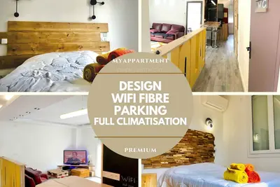 Image de 60 m2 design cosy design centreville plage 10min climatisation wifi