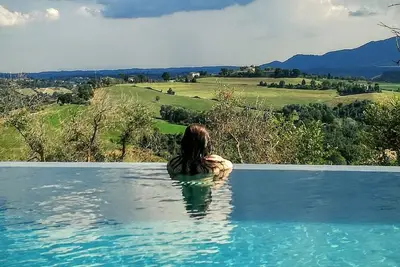 Image de Appartement bleu dans villa entre Magliano Sabina Rome, les thermes des papes et de l'Ombrie