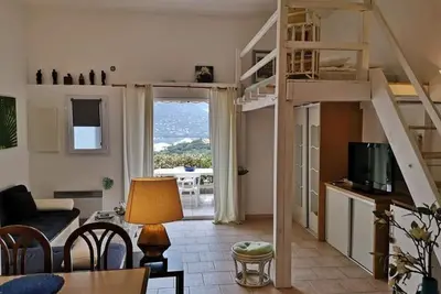 Image de Large studio with stunning sea view for breakfast and 5 minutes from the beach