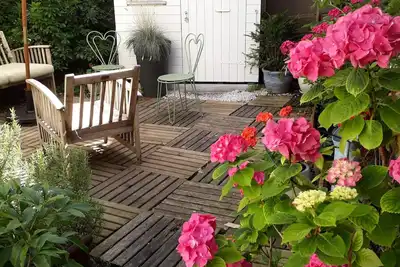 Image de Appartement avec terrasse et jardin. 4 personnes.
