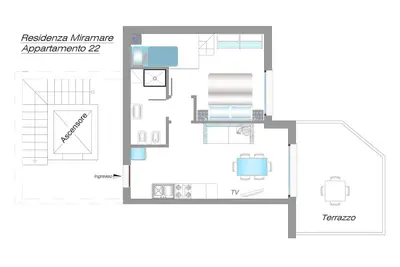 Image de Appartement \"Residence Miramare\" N. 22