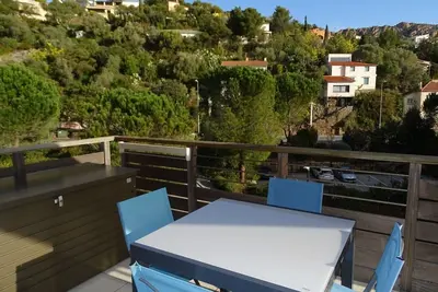 Image de Appartement pour 5 pers, piscine, internet, proche plage et commerces à pied