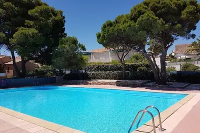 Image de Hm13 : Pavillon 3 pièces climatisé mezzanine avec piscine 4 couchages