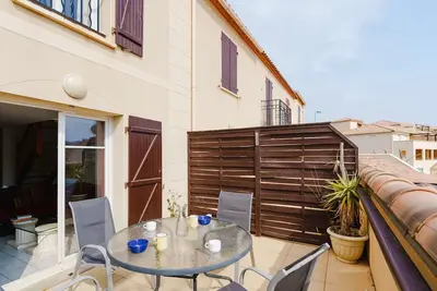 Image de Gb1-1114 : Appartement T3 climatisé avec piscine 4 couchages Narbonne Plage