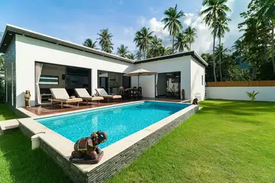 Image de Villa 3 chambres avec piscine privative dans la cocoteraie de Lamai