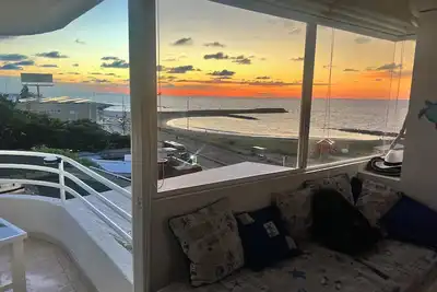 Image de appartement sur la plage - très bien situé<br>Peut accueillir jusqu'à 6 personnes.