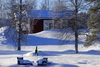 Image de Cabine 1 avec ponton directement sur le lac