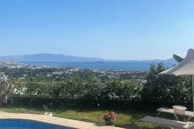 Image de Piscine privée, Wifi, barbecue, vue panoramique Bodrum Kadikalesi Garden Apartment